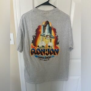 Vintage Y2K Ron Jon Surf Shop Coco Beach FL. Space Shuttle Tee Large